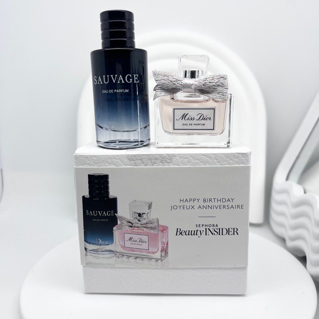 DIOR MINI SET [DIOR SAUVAGE EDP 10ML + MISS DIOR EDP 5ML], Beauty