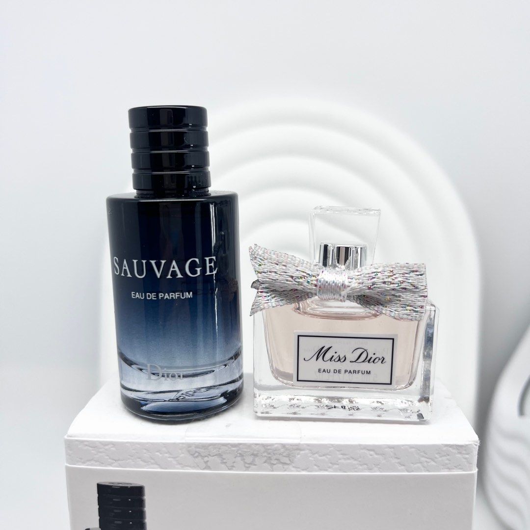 DIOR MINI SET [DIOR SAUVAGE EDP 10ML + MISS DIOR EDP 5ML], Beauty