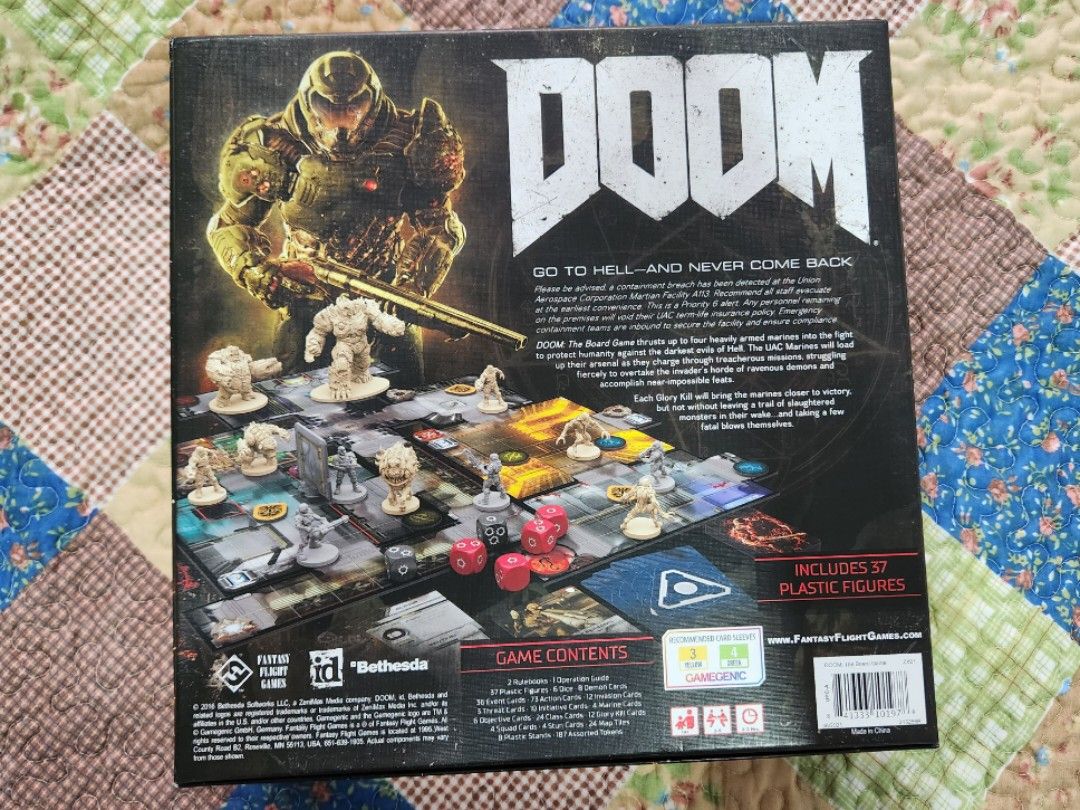 Doom the Board Game Fully Painted Hobbies Toys Toys Games on
