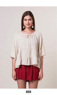 East India blouse in cream
