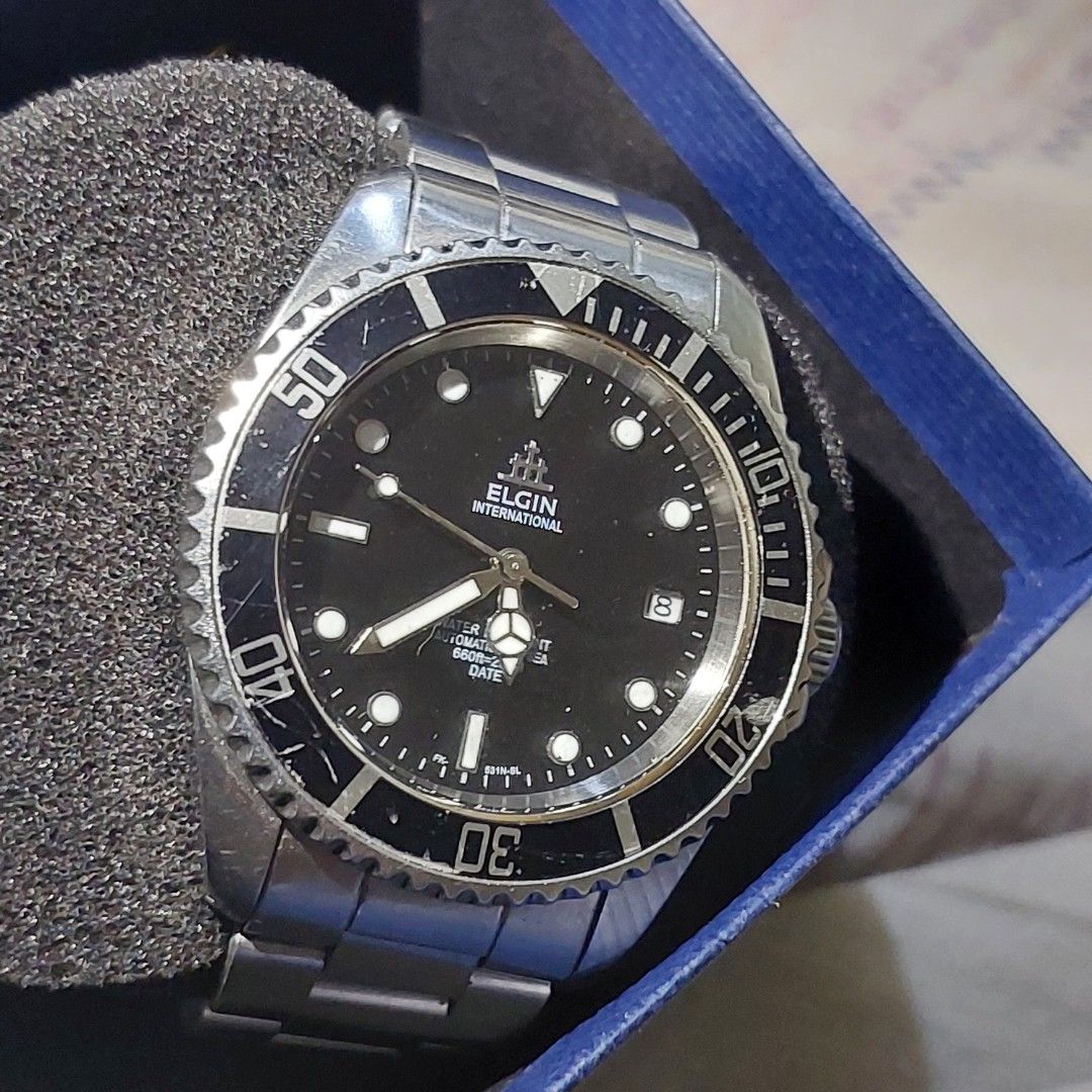 Elgin Submariner (Category: Men's Watches) located in Pasig City. Submitted by choco_martin (Listing ID 1246735971, Image 1). Description: original elgin watch miyota machine need ko pakawalan ito down sizin asking price: 4300.