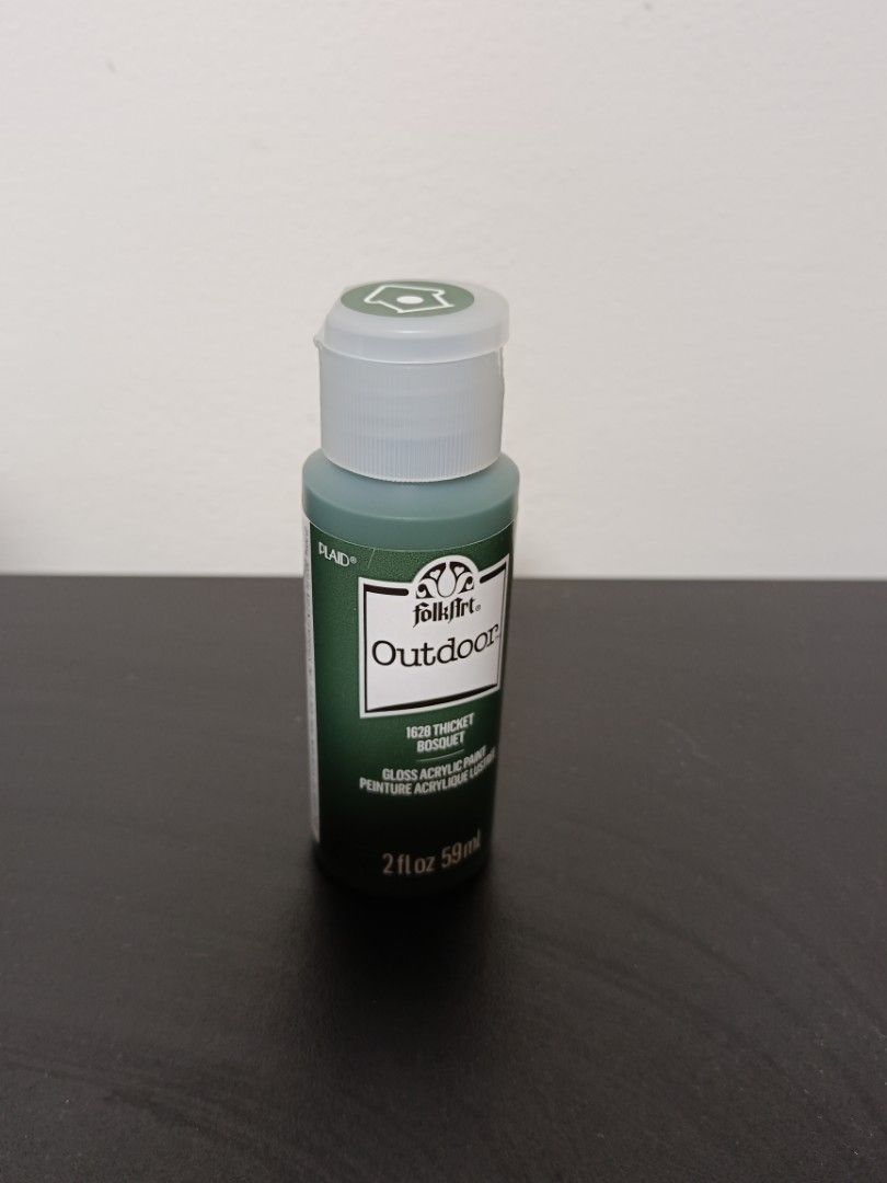 FolkArt gloss acrylic paint dark green 1628 Thicket Bosquet