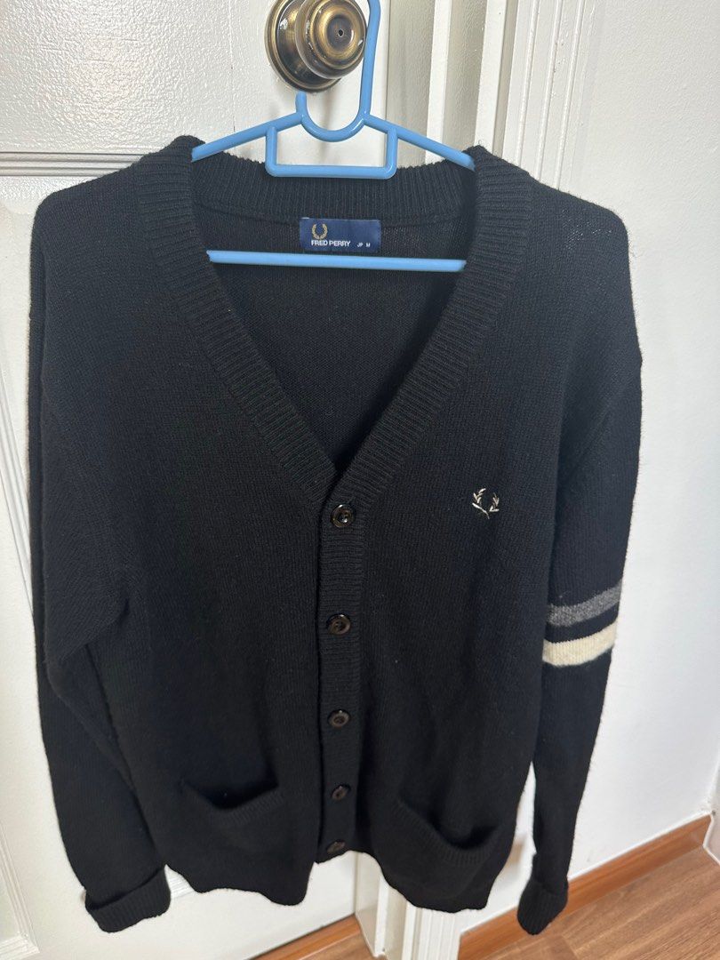 Fred Perry Wool Cardigan Japan Collection Men s Fashion Coats