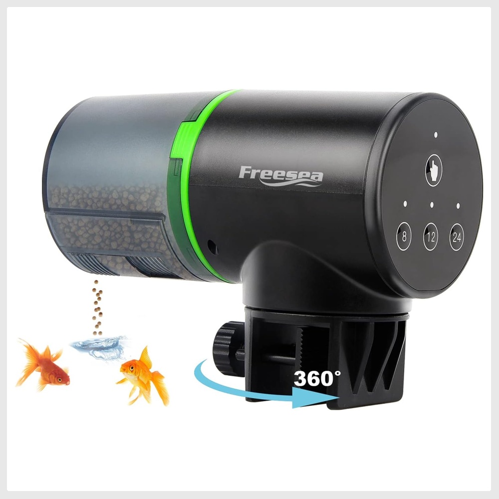 FREESEA Aquarium Automatic Fish Feeder Vacation Timer Feeder for Fish