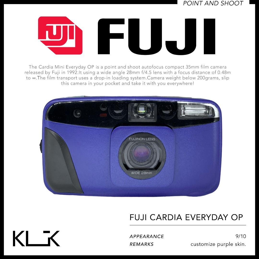 Fuji cardia mini everyday op - フィルムカメラ