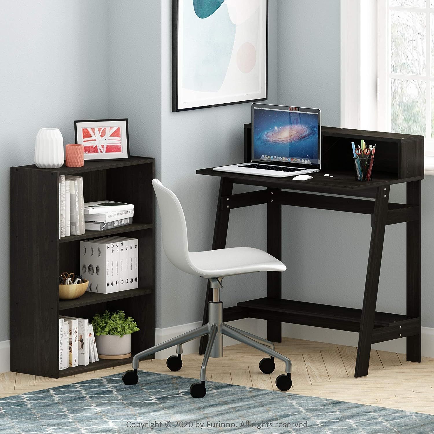 Furinno Simplistic a Frame Computer Desk Espresso Espresso
