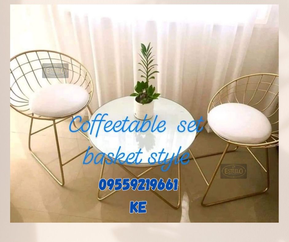 Basket Alfresco Garden Coffee Set, Furniture & Home Living, Furniture