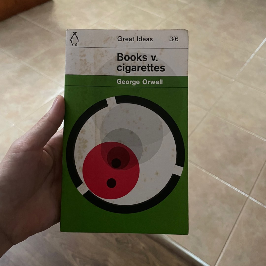 george orwell — books v cigarettes, Hobbies & Toys, Books & Magazines,  Fiction & Non-Fiction on Carousell