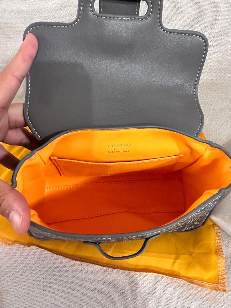 Goyard Grey mini Saigon Bag, 名牌, 手袋及銀包- Carousell