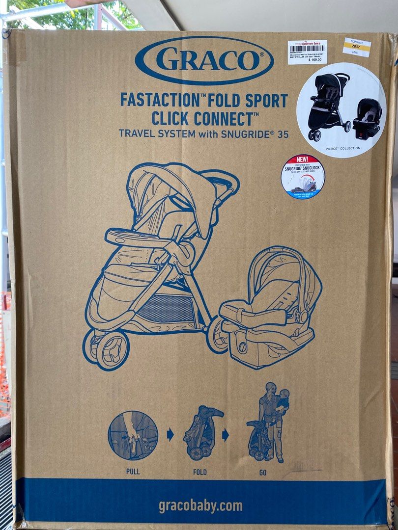 Graco Fastaction Fold Sport Car Seat Travel Baby Stroller, Babies