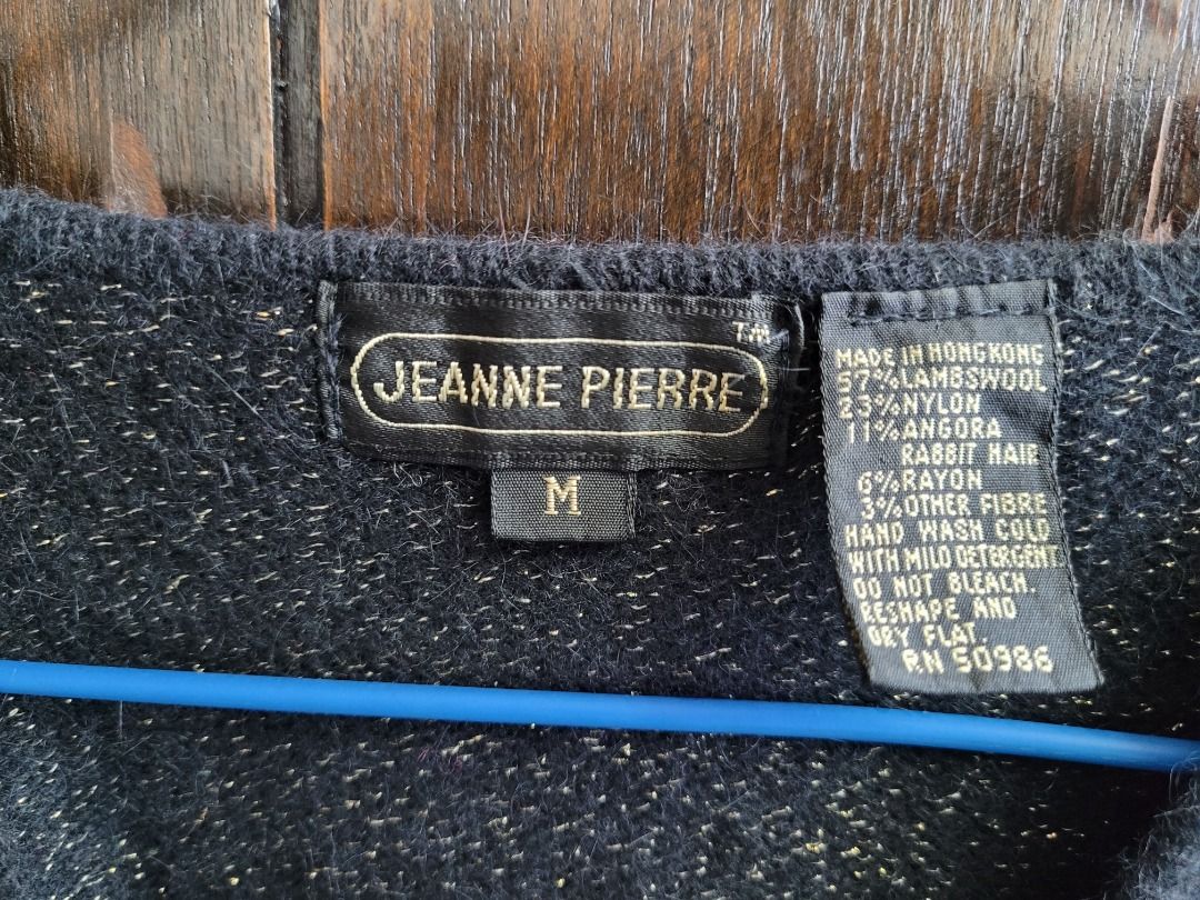 Gray Wool Sweater for Women Made in Hong Kong Jeanne Pierre brand Jeanne Pierre
