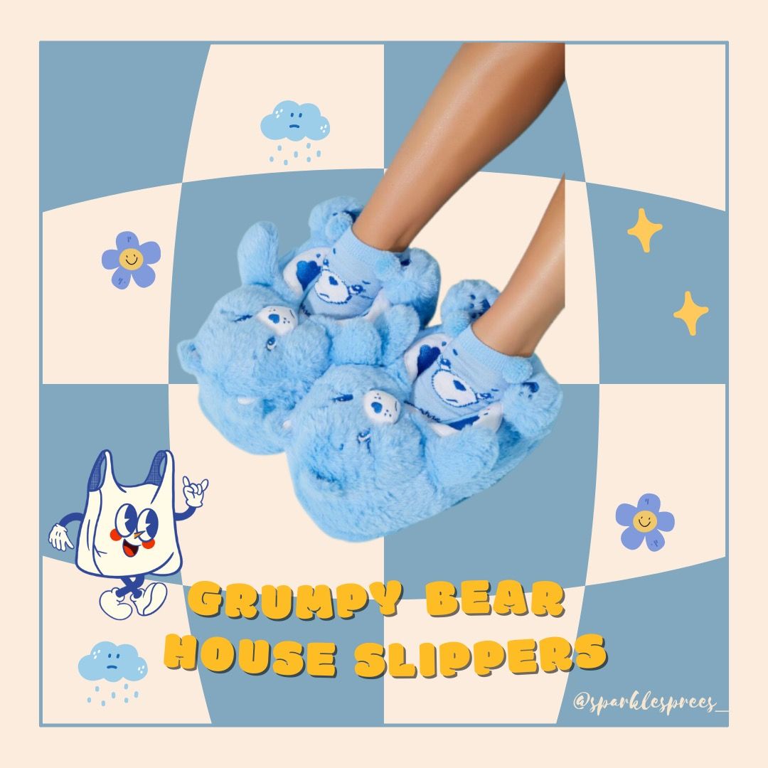 Grumpy bear slippers deals