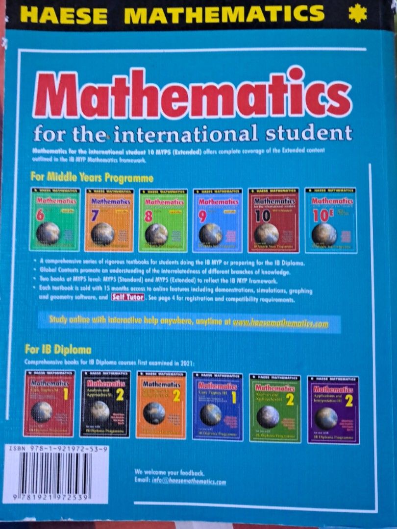 Haese mathematics 10e myp carousell