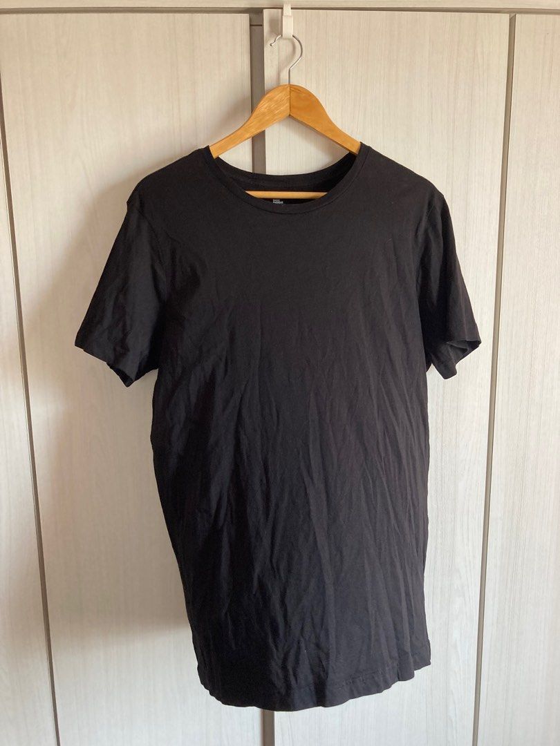 H&m plain hotsell black t shirt
