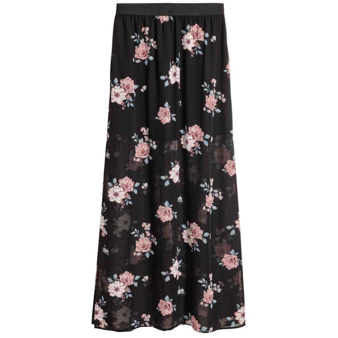 Floral maxi on sale skirt h&m