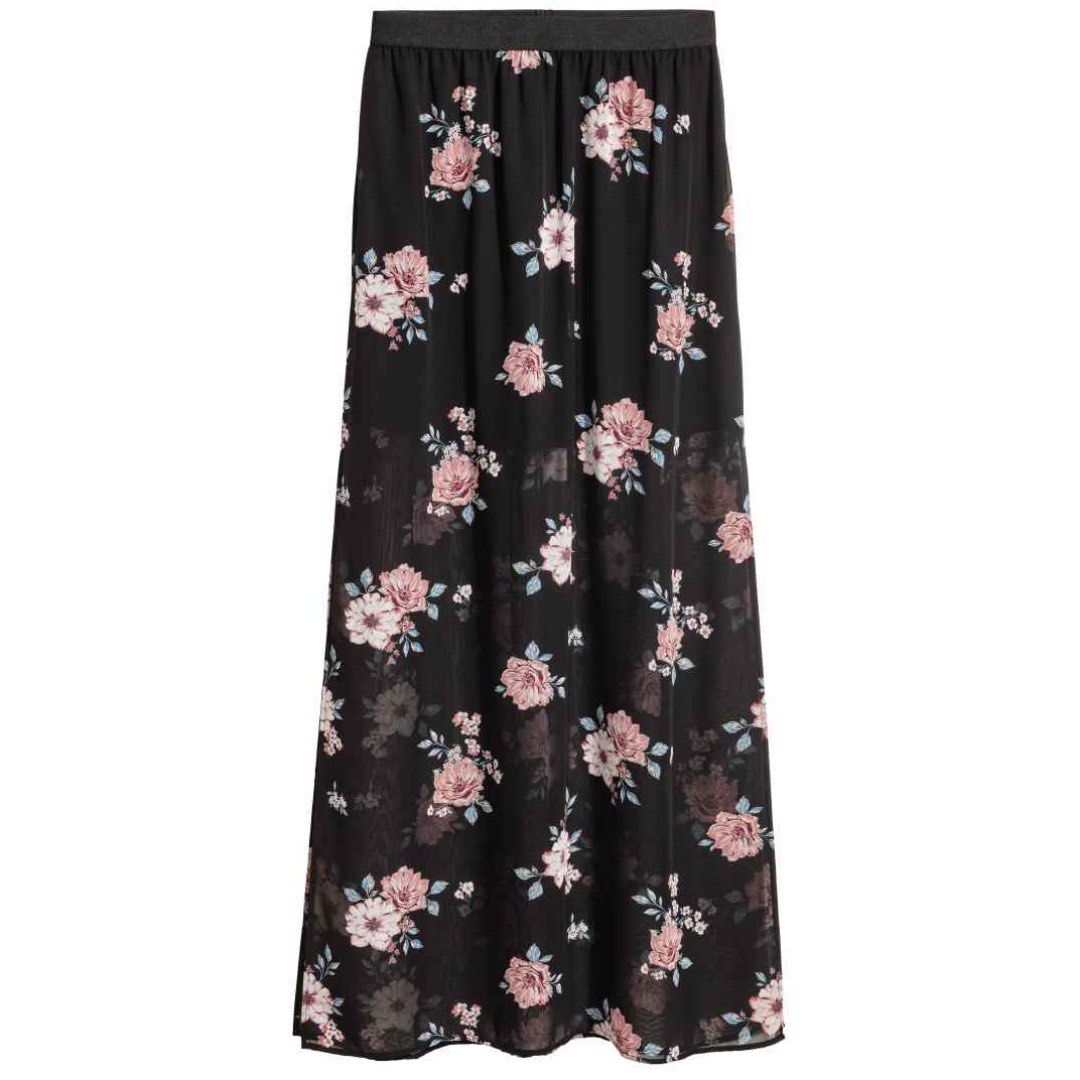 H&m floral maxi skirt 2025