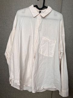 H&M white tunic shirt