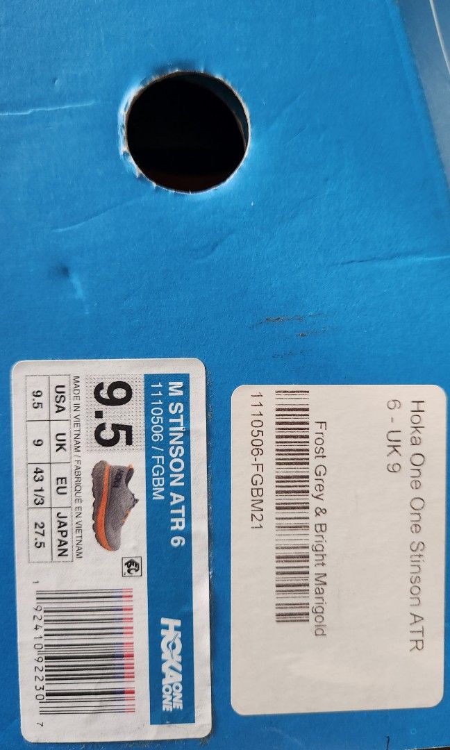 Hoka One M Stinson ATR 6 Sneaker Running Track Shoe Men s Fashion