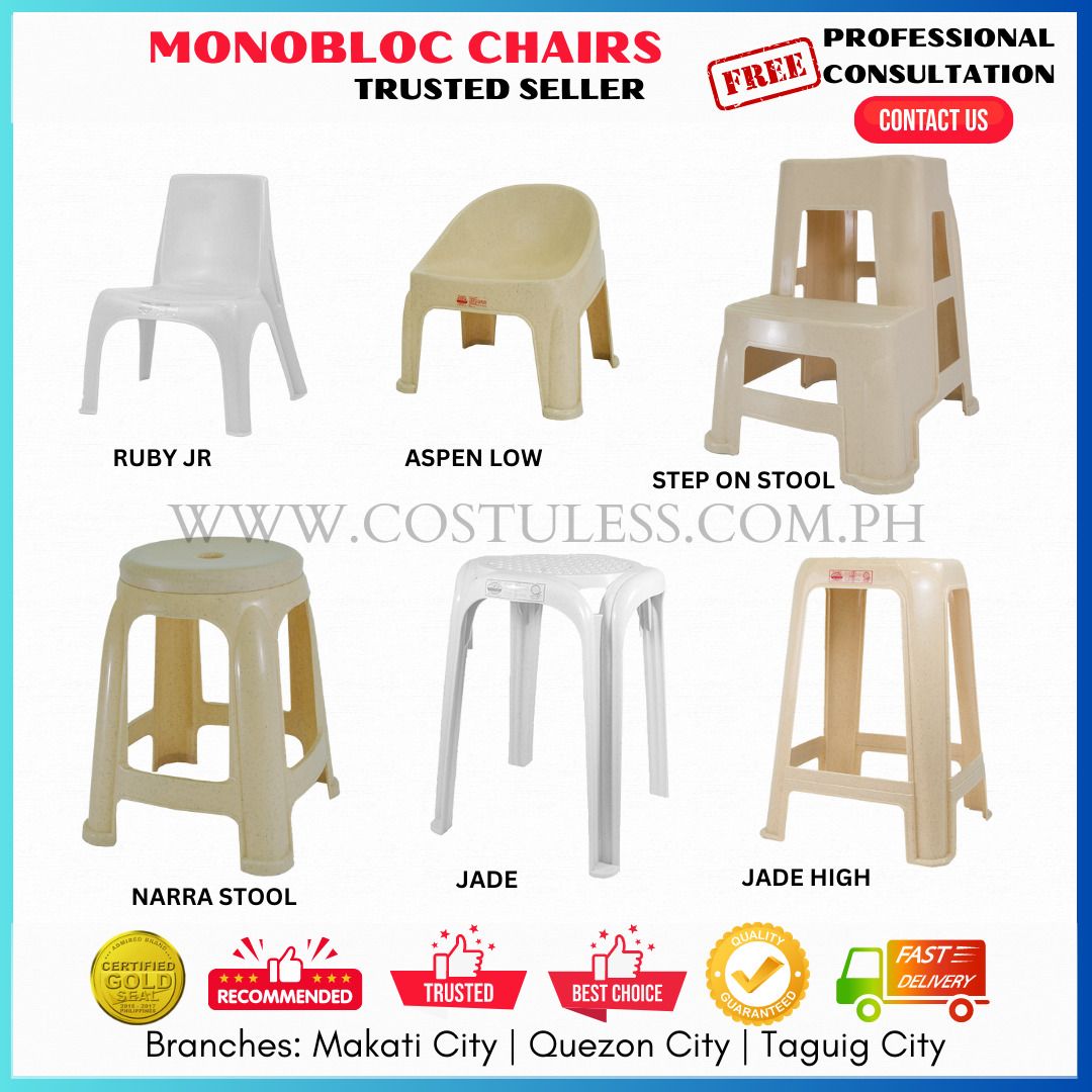 HOME FURNITURE! Monoblock chair, Plastic Chair, Stacking Chair