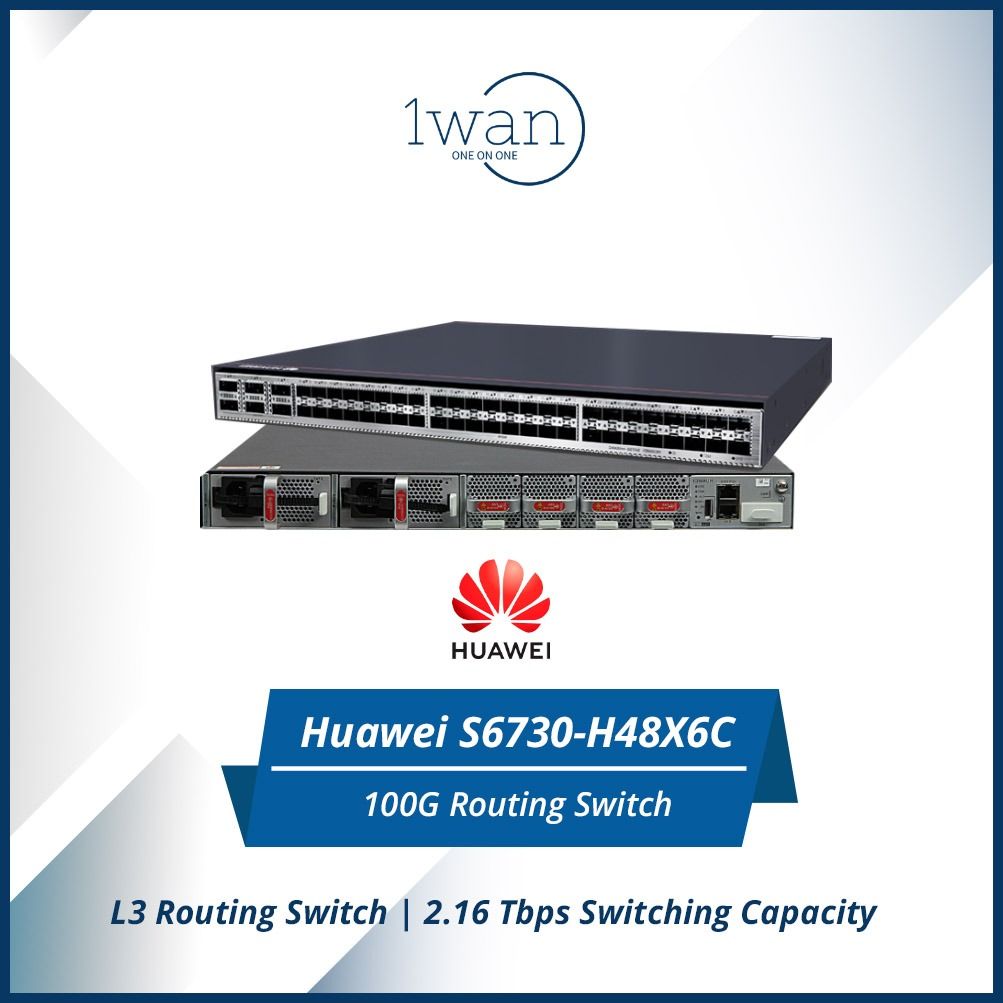 Huawei S6730 | Huawei CloudEngine S6730-H48X6C Switch, Computers & Tech ...