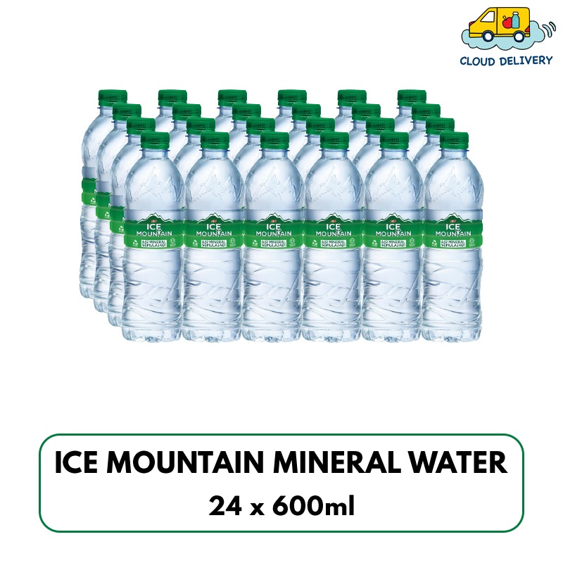 Ice Mountain Mineral Water (24 x 600ml), Food &amp; Drinks, Beverages on ...