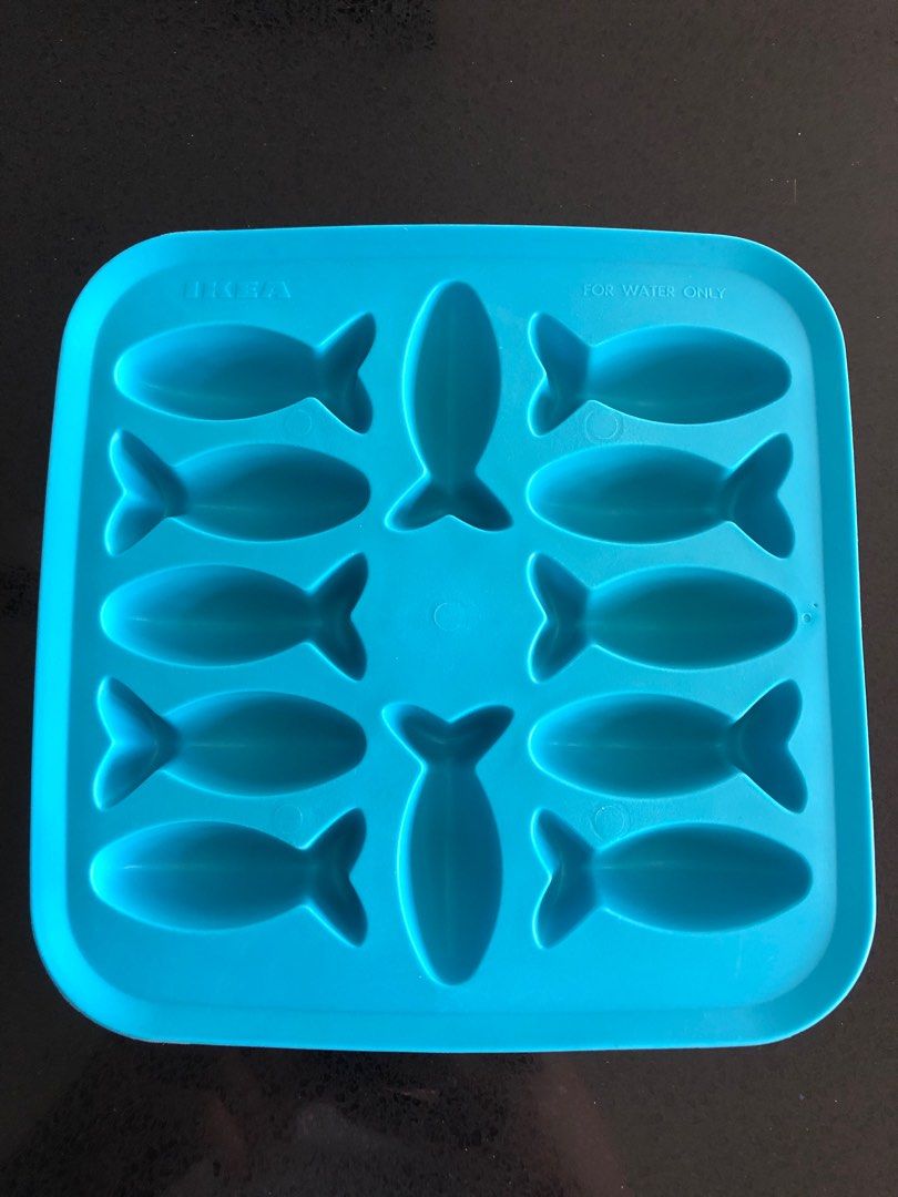 Ikea Ice Cube Trays Flexible Silicone Flower Shape 16 Cubes per Tray #22092