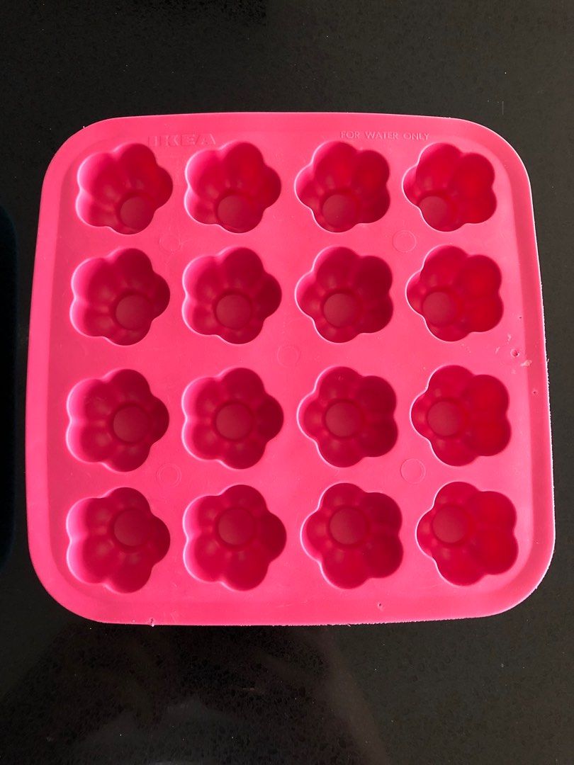 Ikea Silicone Rubber Ice Cube Trays Fish Star Bottle Flower Heart Square  Lot