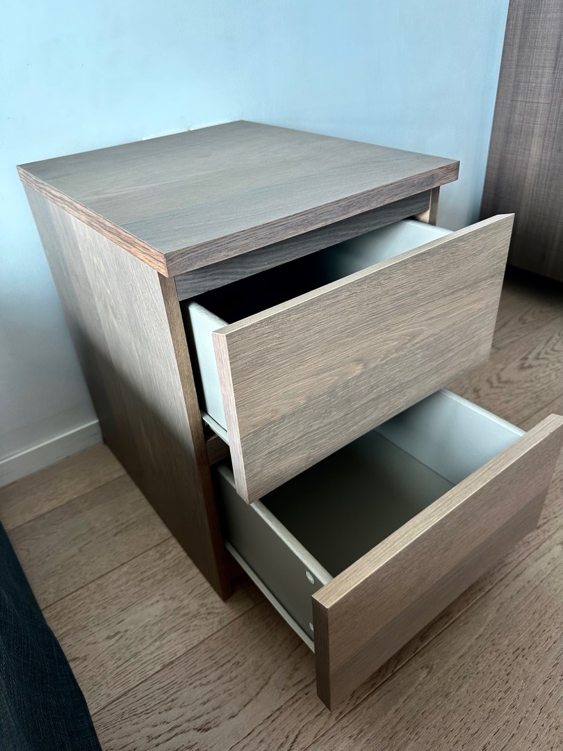 IKEA MALM Nightstand Bedside Table, Furniture & Home Living, Furniture