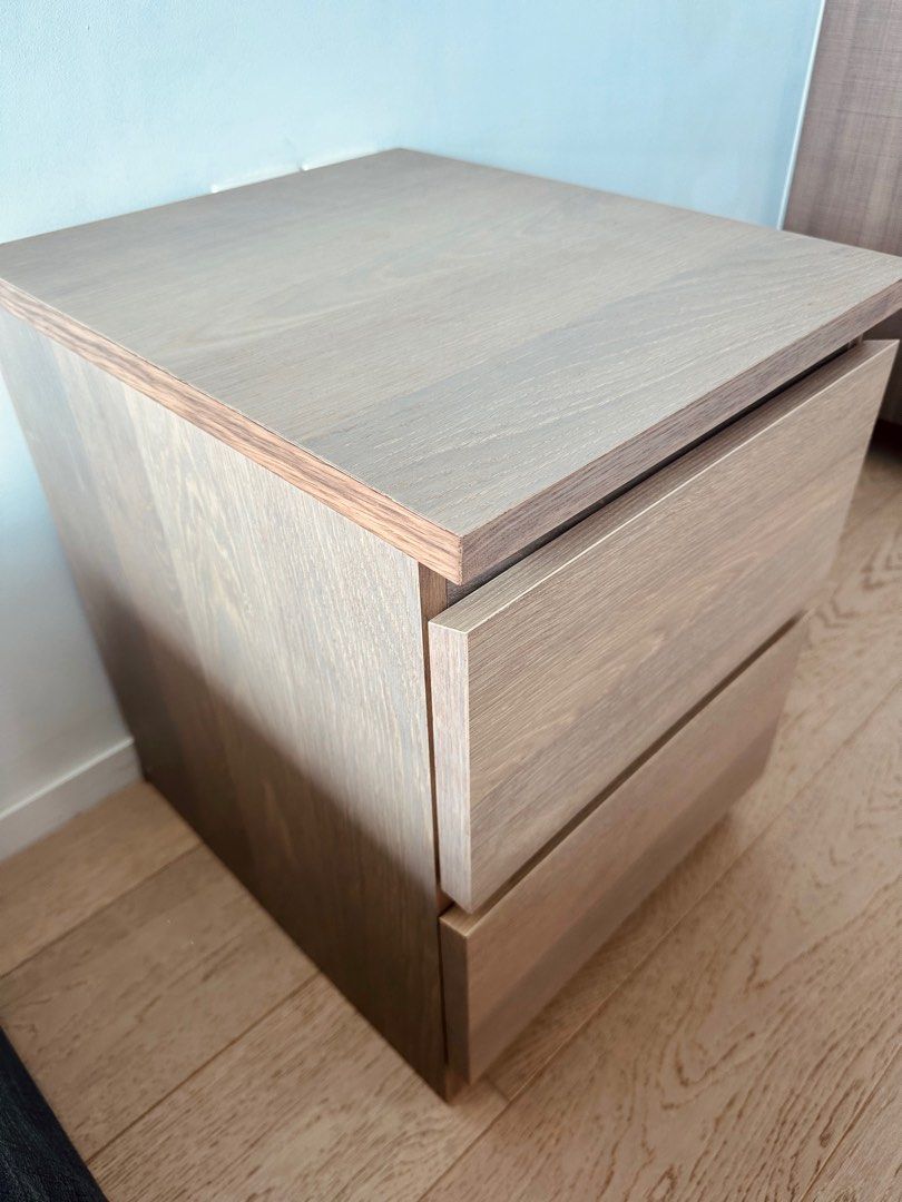 IKEA MALM Nightstand Bedside Table, Furniture & Home Living, Furniture