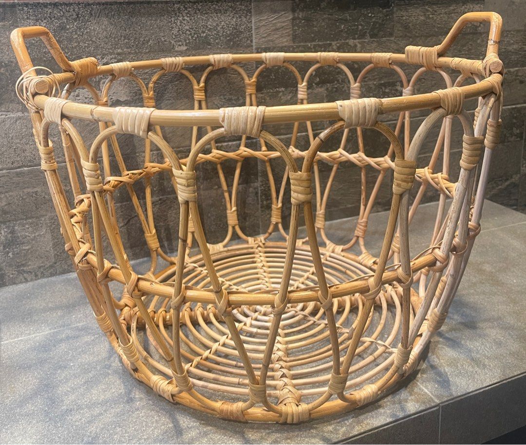 IKEA Rattan Basket, Furniture & Home Living, Home Improvement
