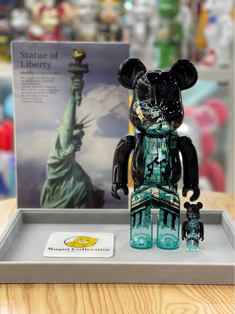 In Stock] BE@RBRICK x Statue of Liberty 100%+400%/1000% bearbrick