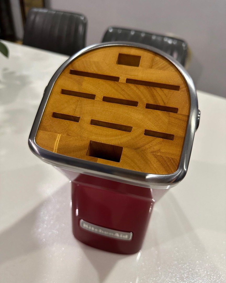 KitchenAid Professional Series Knife Block Candy Apple Red, TV & Home Appliances, Kitchen