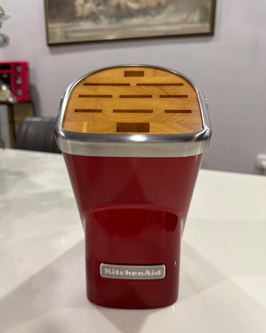KitchenAid Professional Series Knife Block Candy Apple Red, TV & Home Appliances, Kitchen