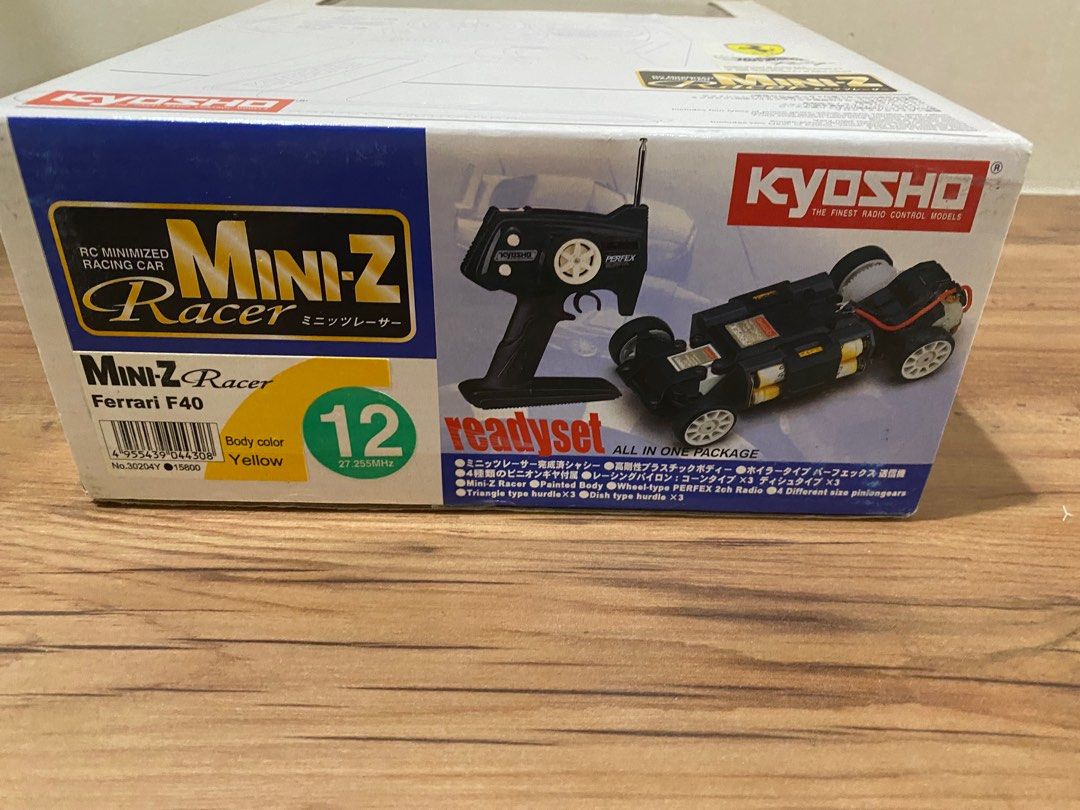 Kyosho Mini Z Ferrari F40 yellow Readyset, Hobbies & Toys