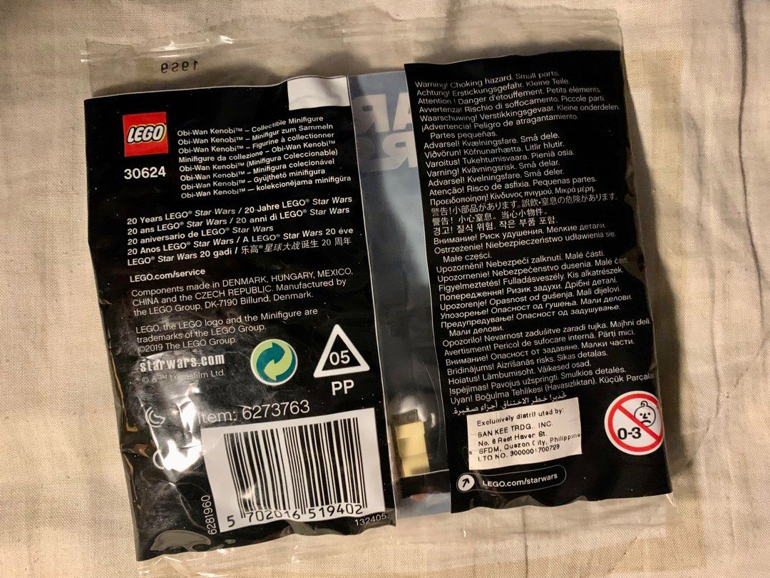 Lego Minifigure 30624 Lego Star Wars 20 Years (sealed polybag) Obi-Wan ...