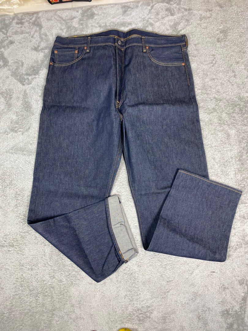 True vintage 60s Levi's 502 big E zipper scovill button 16, Men's Fashion,  Bottoms, Jeans on Carousell