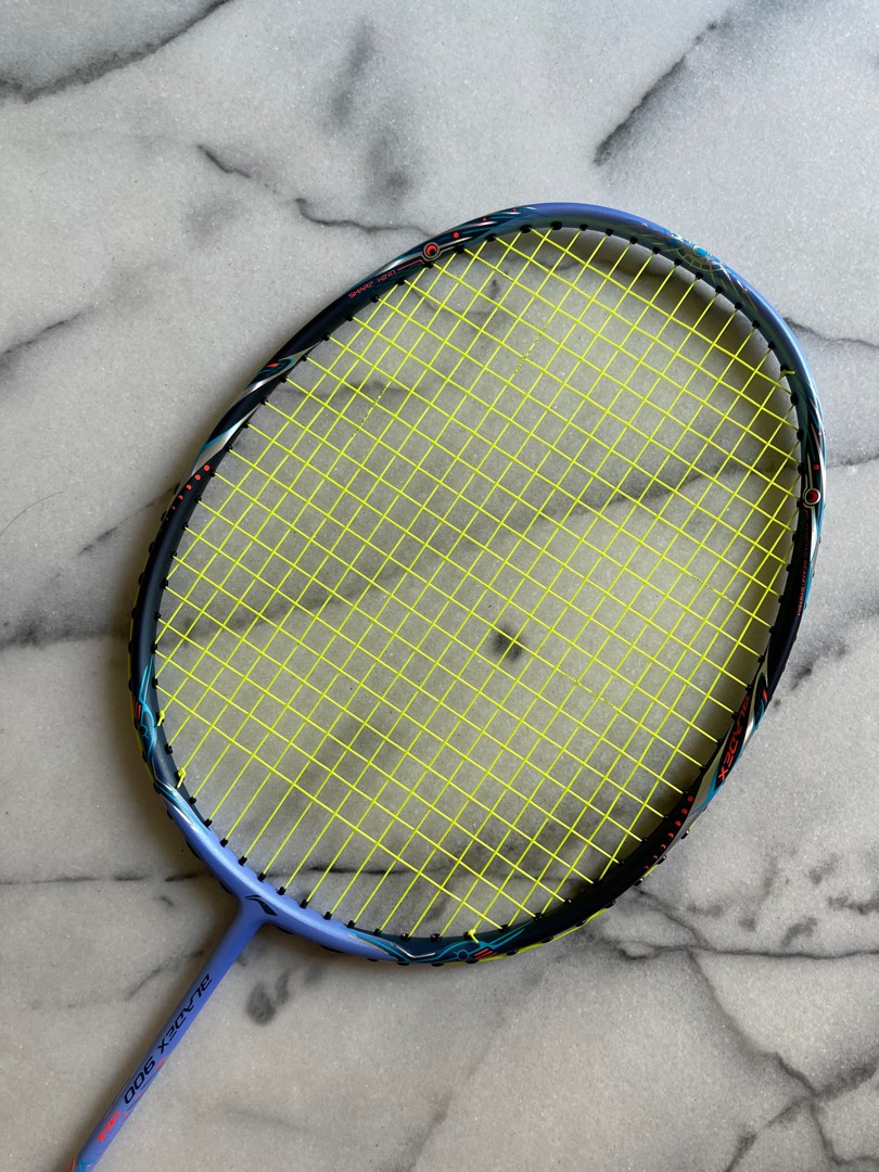 Middle Moon Racket Li Ning Bladex 900 Moon Badminton Racquet Yonex Victor, Sports ...
