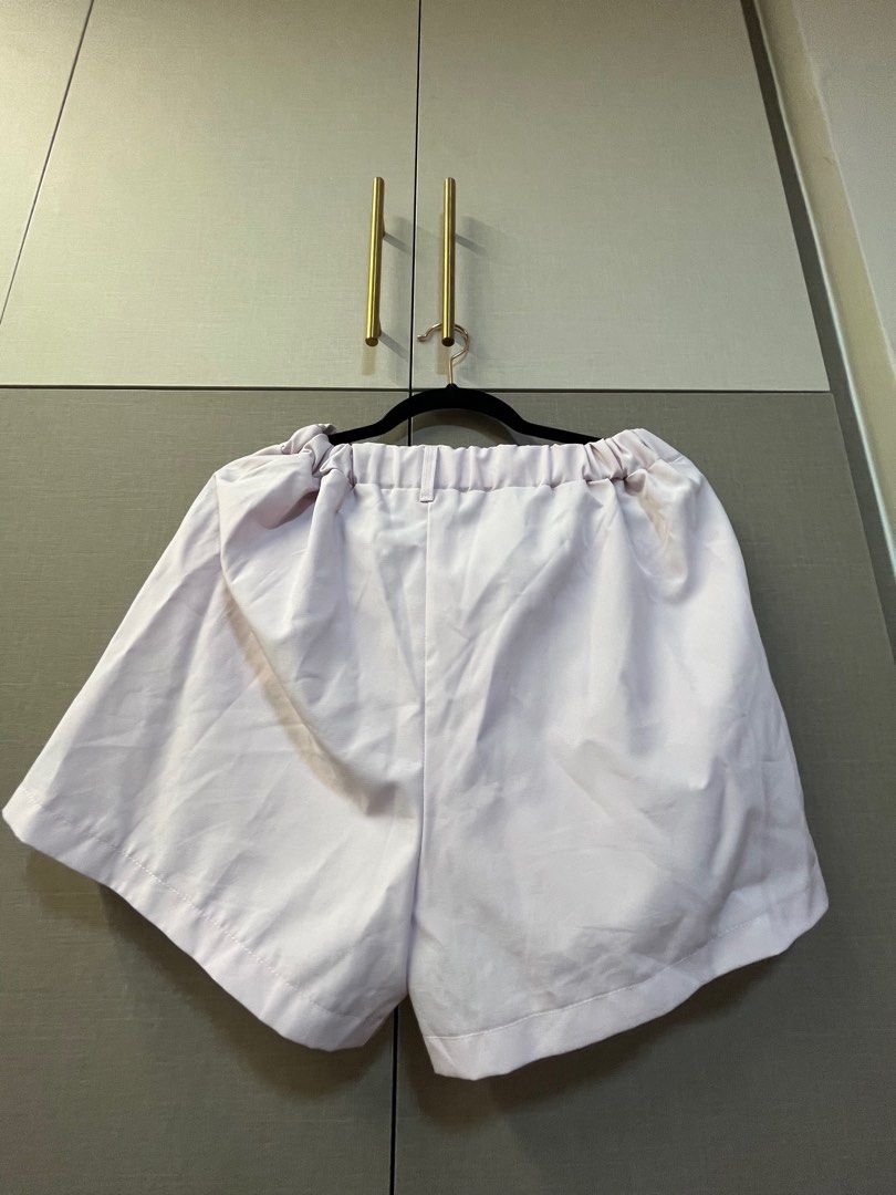 White and discount purple shorts