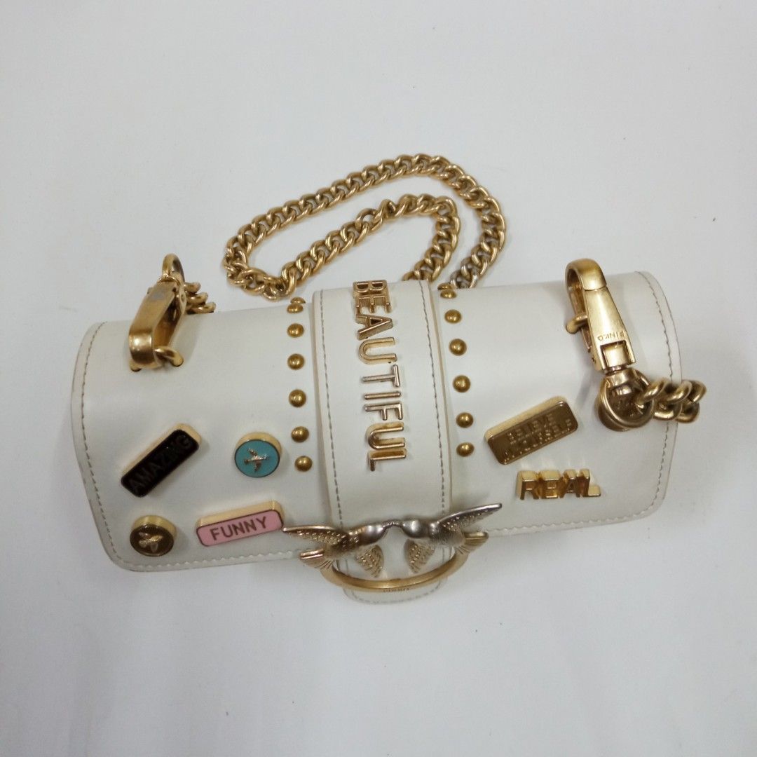 Pinko love bag pins tracolla 2018 white sale