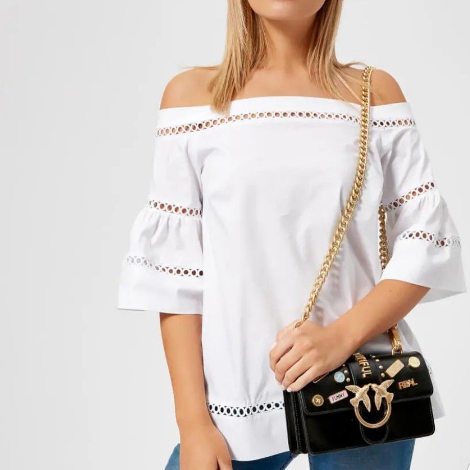 Pinko love bag pins tracolla 2018 white hot sale