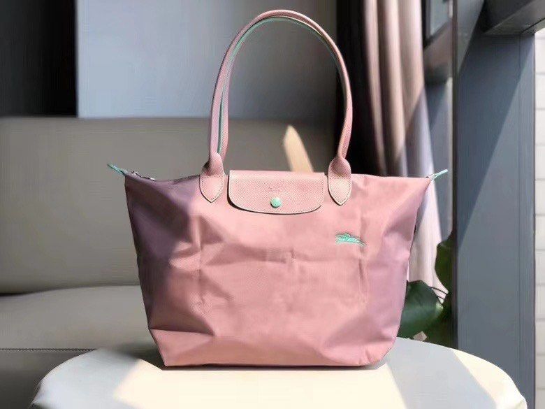 Pink longchamp large clearance tote