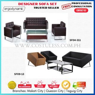 LONGLIFE Designer Inspired Sofa Set & Center table, Office Furniture, Home Furniture