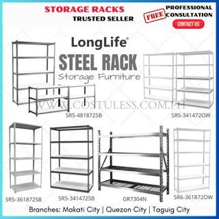 🔥🏢LONGLIFE Metal Shelves Racks Furniture🔥🏢 Office Furniture, Home Furniture, Racking System, Steel Rack Adjustable, Racks, Steel Rack
