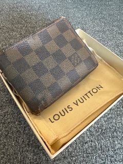 Louis Vuitton Wallet Slender Damier Ebene Brown in Canvas - GB