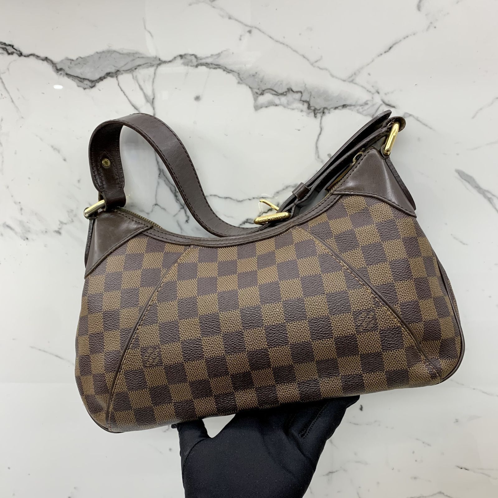 Louis Vuitton Louis Vuitton Thames PM Ebene Damier Canvas Shoulder