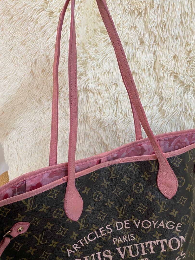 LOUIS VUITTON Limited Edition Rose Velours Monogram Ikat Neverfull MM Bag,  Luxury, Bags & Wallets on Carousell