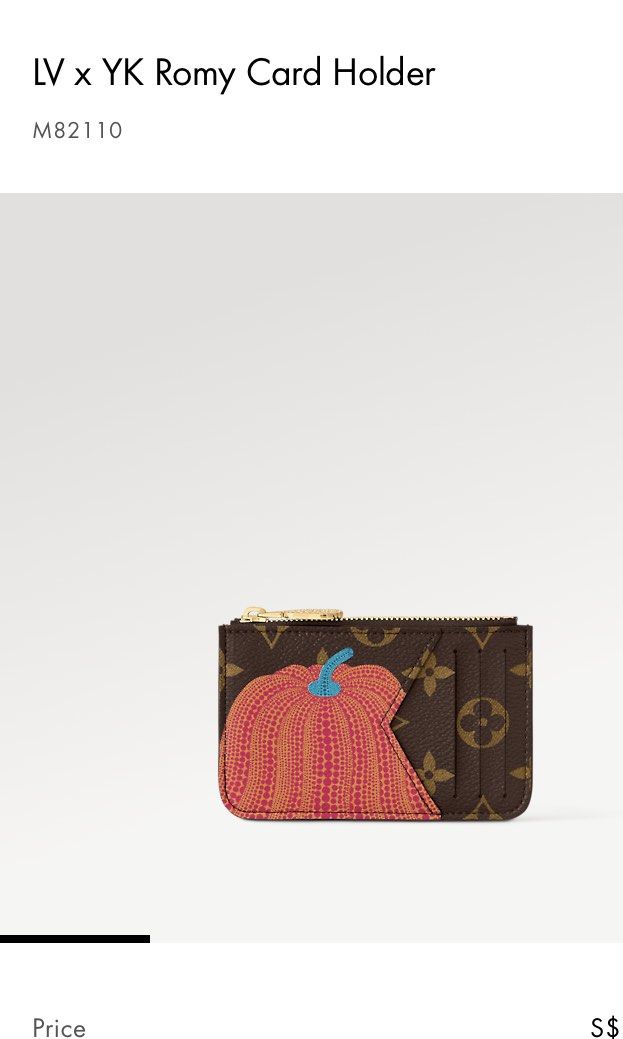 Louis Vuitton LV x YK Romy Card Holder