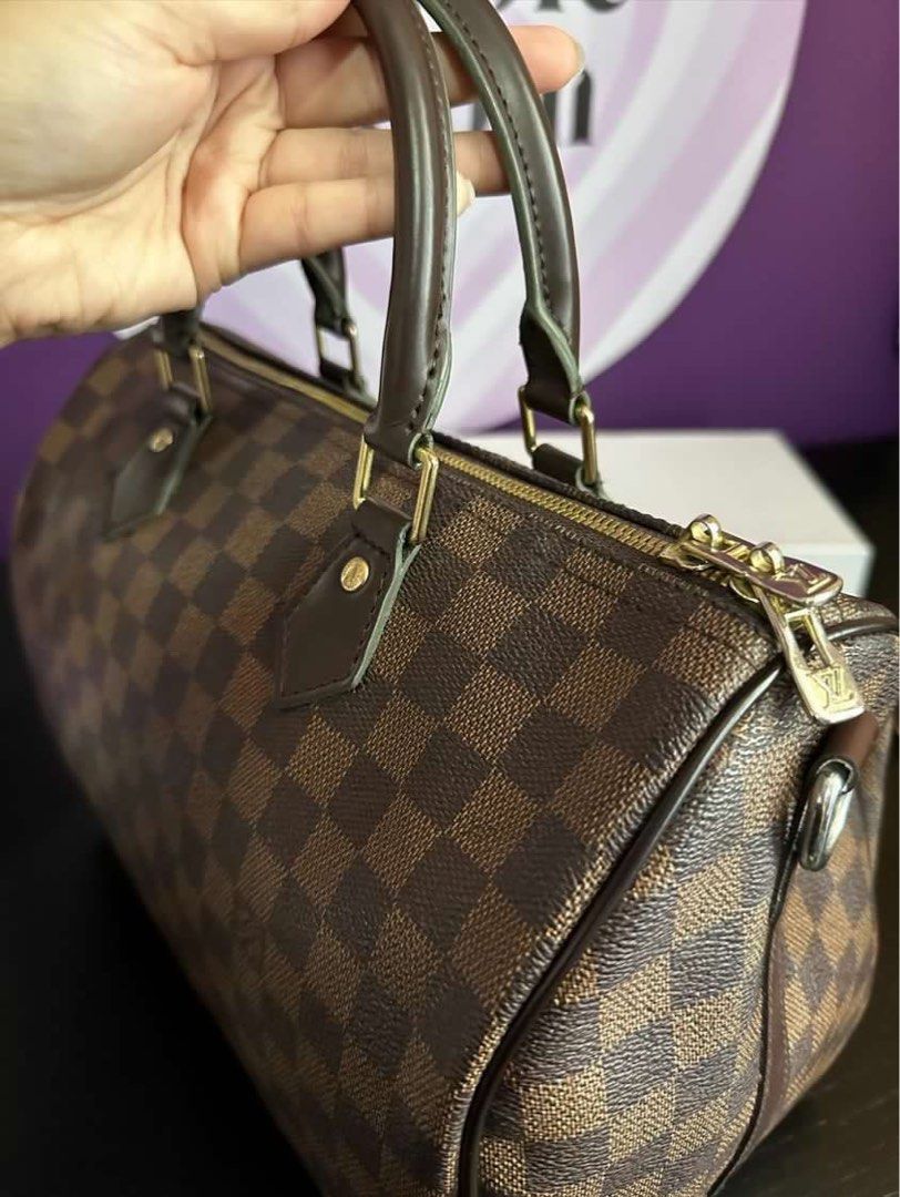 Louis Vuitton Damier Ebene Canvas Speedy Bags 30 N41531  Fashion, Louis  vuitton handbags outlet, Louis vuitton handbags
