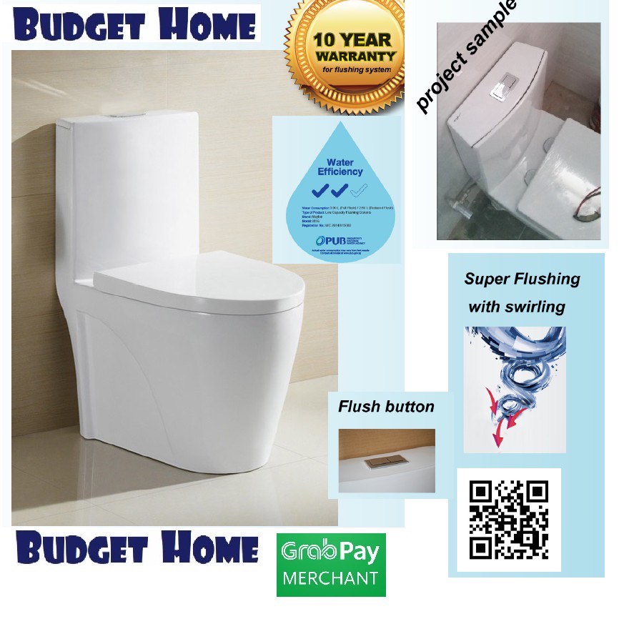 Mayfair Toilet Bowl Tornado Flushing, Furniture & Home Living, Bathroom