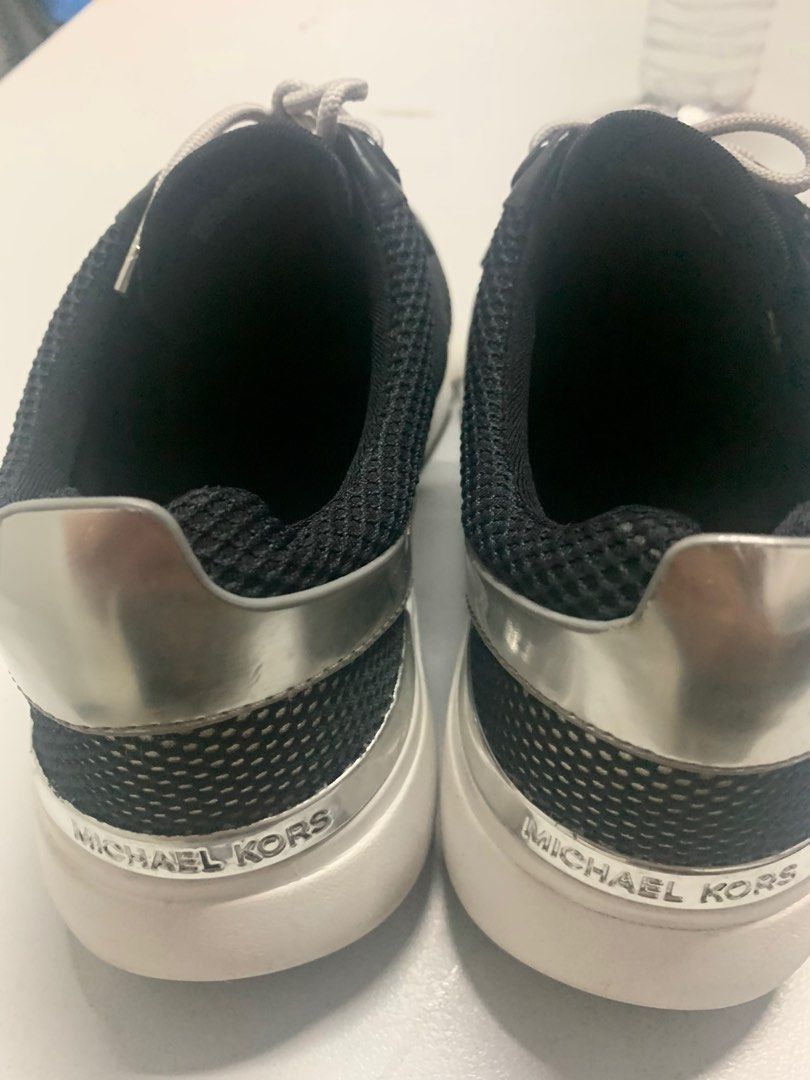 navy pants black shoes